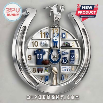 Indianapolis Colts 3D Effect Decorative Wall Clock