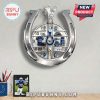 Indianapolis Colts horseshoe clock featuring Colts memorabilia as numbers.!