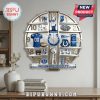 Indianapolis Colts memorabilia themed wall clock with team colors and logos. New product!