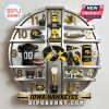 Iowa Hawkeyes novelty wall clock featuring team mascot, gear, and logos replacing traditional hour markers.!