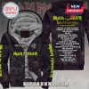 Iron Maiden Run For Your Lives World Tour 2026 full-print zippered hoodie with song list.!