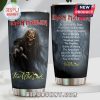 Iron Maiden Fear of the Dark themed tumbler with Eddie art and song titles!
