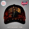 Hat featuring J. Cole with 'The Fall Off' text and his signature on a fiery background.!