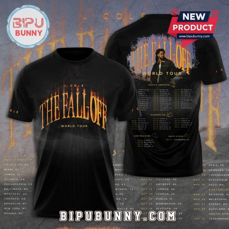 J. Cole The Fall Off World Tour Premium Graphic T-Shirt