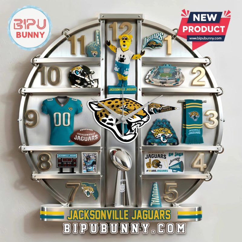 Jacksonville Jaguars 3D Visual Effect Decorative Wall Clock Jacksonville Jaguars 3D Visual Effect Decorative Wall Clock