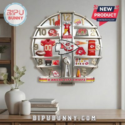 Kansas City Chiefs 3D Visual Effect Home Decor Wall Clock