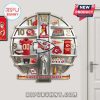 Wall clock featuring Kansas City Chiefs themed items for each hour.!