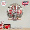 Kansas City Chiefs themed wall clock, featuring team memorabilia, and colors.!