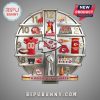 Kansas City Chiefs themed wall clock featuring team logos and merchandise!