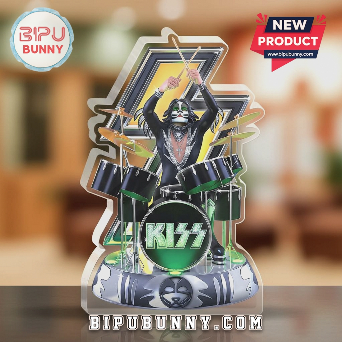 KISS Band – Peter Criss – The Catman – Lighted 3D Acrylic Plaque KISS Band – Peter Criss – The Catman – Lighted 3D Acrylic Plaque