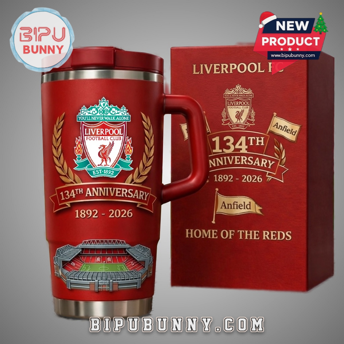 Liverpool FC Stadium 134th Anniversary Insulated Tumbler Liverpool FC Stadium 134th Anniversary Insulated Tumbler