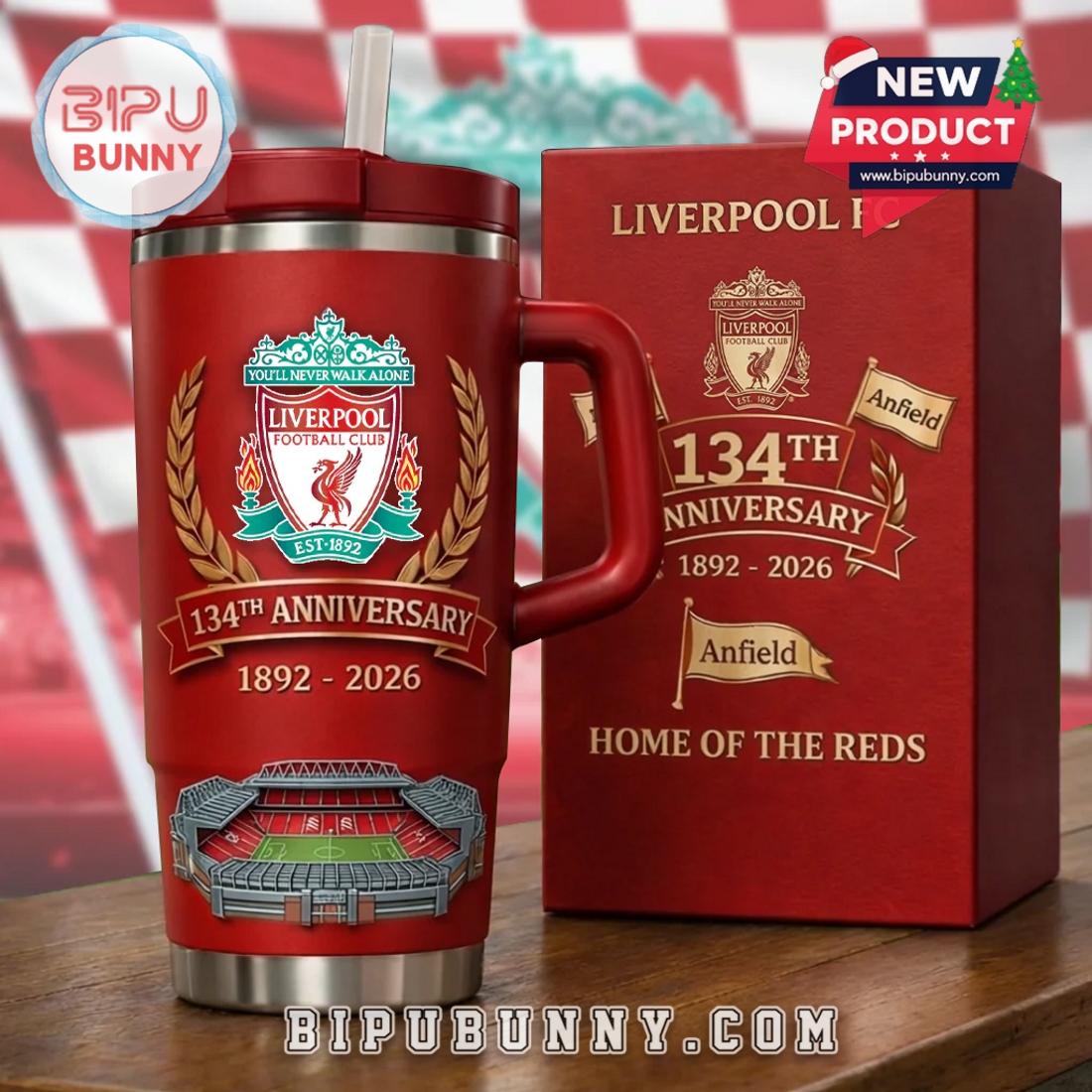 Liverpool FC Stadium 134th Anniversary Insulated Tumbler Liverpool FC Stadium 134th Anniversary Insulated Tumbler