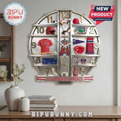 Los Angeles Angels 3D Visual Effect Home Decor Wall Clock
