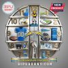 Los Angeles Chargers themed wall clock with football imagery and team colors.!