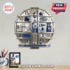 Los Angeles Dodgers memorabilia clock. Decorative baseball-themed design.!