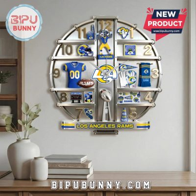 Los Angeles Rams 3D Visual Effect Decorative Wall Clock