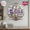 LSU Tigers themed wall clock with jersey, helmet, mascot, and logos marking the hours.!