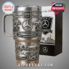 Stainless steel mug with Mercedes-Benz 100th Anniversary design and gift box.!