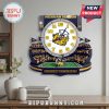 Michigan Wolverines stadium wall clock featuring the team logo and colors.!