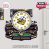 Michigan Wolverines stadium wall clock featuring the mascot and team colors.!