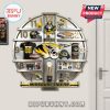 Missouri Tigers themed wall clock featuring team motifs and memorabilia imagery!