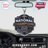 Car air freshener with Montana State Football National Champions design, hanging from the rearview mirror.!