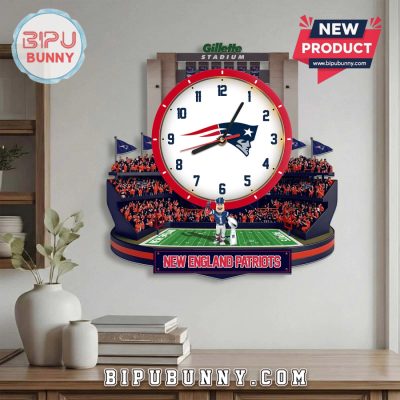 New England Patriots 3D Stadium Visual Effect Decorative Wall Clock