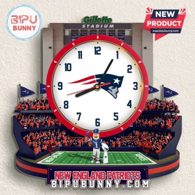 New England Patriots 3D Stadium Visual Effect Decorative Wall Clock