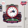 New England Patriots stadium clock with team logo and colors!