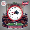 New England Patriots stadium wall clock with team logo and stadium details!
