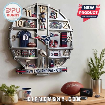 New England Patriots 3D Visual Decorative Wall Clock