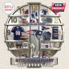 Clock face featuring New England Patriots memorabilia marking the team's 67th anniversary from 1959-2026!