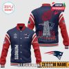 New England Patriots Super Bowl Champions 2026 Custom Name Varsity Jacket design.!