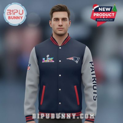 New England Patriots Super Bowl Champions LX Varsity Jacket