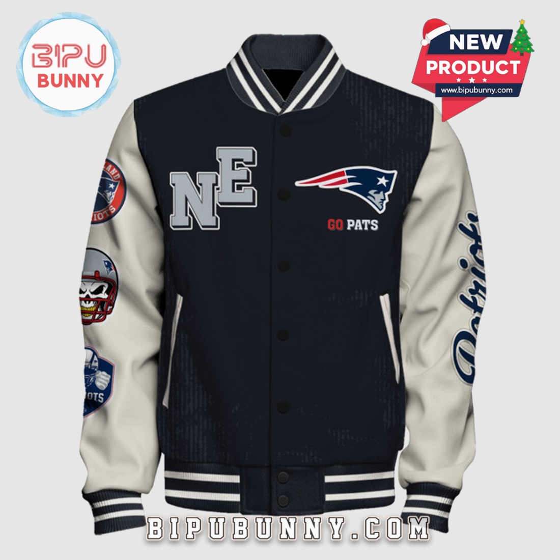 New England Patriots Super Bowl Champions Premium Varsity Jacket New England Patriots Super Bowl Champions Premium Varsity Jacket