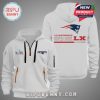White hoodie with New England Patriots Super Bowl LX design on front and back.!
