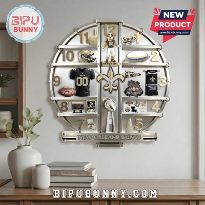 New Orleans Saints 3D Visual Effect Home Decor Wall Clock