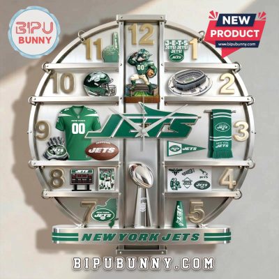 New York Jets 3D Home Decor Visual Effect Wall Clock