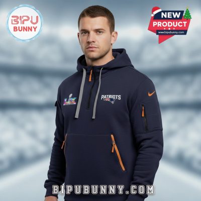 NFL Patriots LX Super Bowl Championship Limited Edition Half-Zip Hoodie