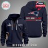 Dark blue Patriots Super Bowl LX hoodie featuring team logo and AFC Champions text.!