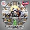 Nightmare Before Christmas custom name clock. Features Jack, Sally, and other characters. Numbers 1-12 around clock face.!