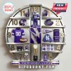 Northwestern Wildcats themed wall clock featuring team memorabilia and logo.!