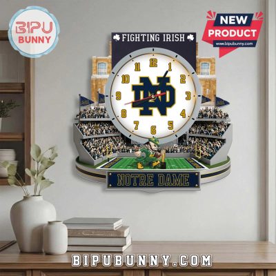 Notre Dame Fighting Irish 3D Stadium Decorative Wall Clock