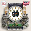 Notre Dame Fighting Irish stadium wall clock featuring the team logo and mascot!