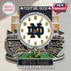 Notre Dame Fighting Irish stadium wall clock featuring team mascot and logo!