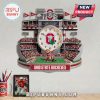 Ohio State Buckeyes stadium wall clock with Brutus Buckeye mascot and team decor!