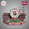 Ohio State Buckeyes stadium-themed wall clock featuring Brutus Buckeye mascot, fans, and Ohio logo!