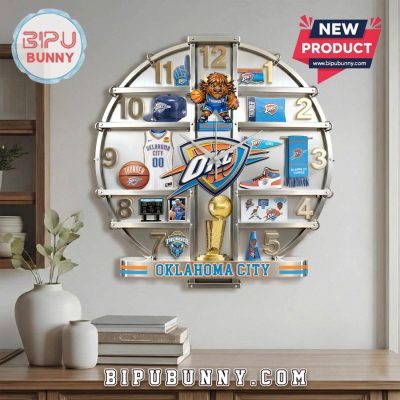 Oklahoma City Thunder 3D Visual Effect Home Decor Wall Clock