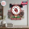 Wall clock featuring University of Oklahoma Sooners stadium, mascot, and logo.!