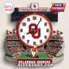 University of Oklahoma Sooners stadium wall clock with OU logo and mascot.!